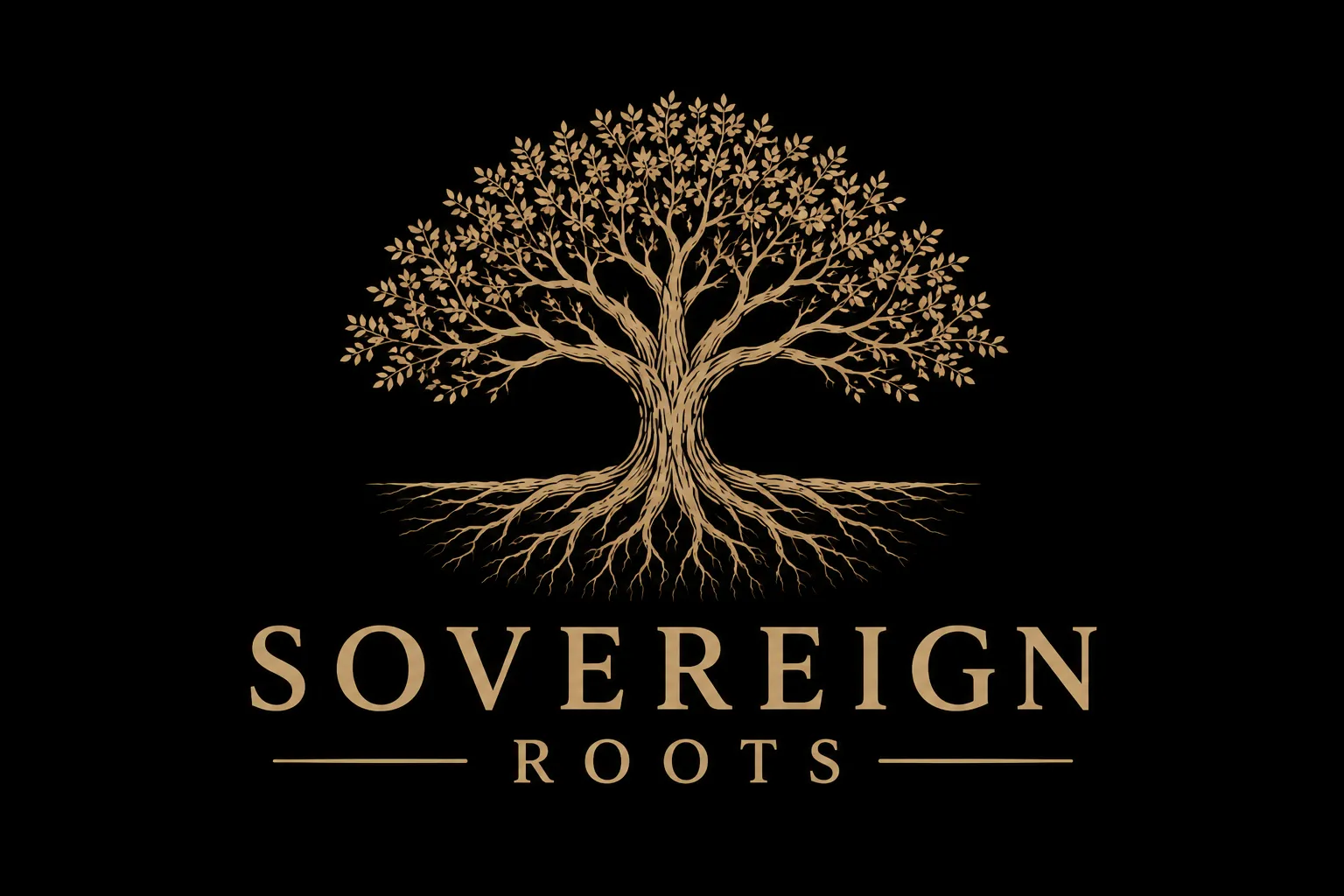 Sovereign Roots tree logo
